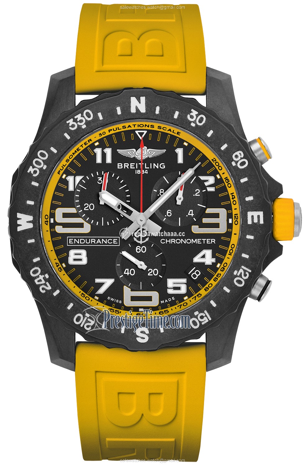 x82310a41b1s1 Yellow Breitling Endurance Pro Quartz 44mm Mens Watch x82310a41b1s1 Yellow Breitling Endurance Pro Quartz 44mm Mens Watch